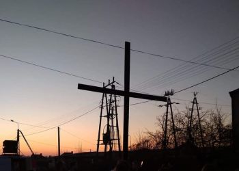 Droga krzyżowa ulicami miasta w Dąbrowie Białostockiej - 17.04.2019