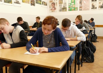 Szkolne Mistrzostwa w Ortografii w sokólskiej "Zawodówce"