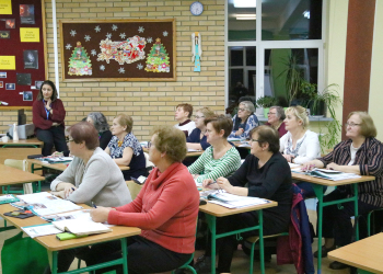 Seniorzy uczą się języka obcego