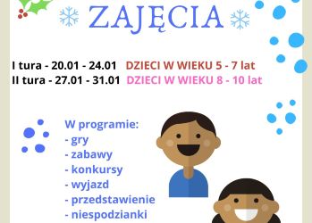 Aktywne ferie zimowe MGOK w Dąbrowie Białostockiej